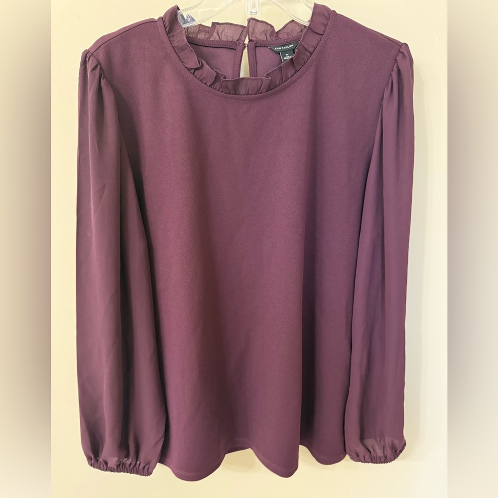 Ann Taylor Plum Blouse